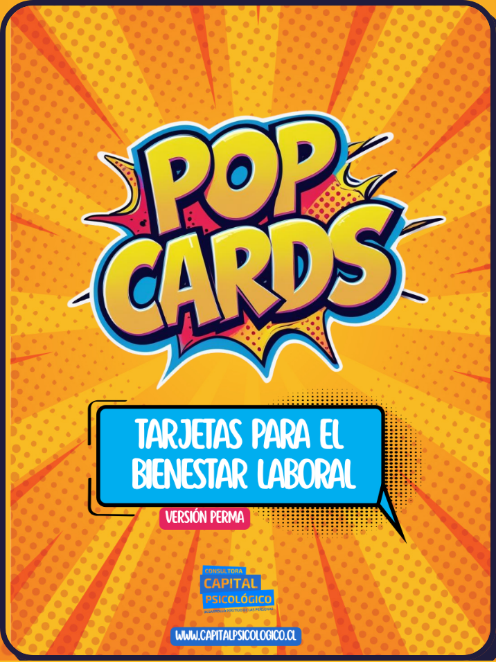 Mazo digital PopCards: tarjetas para el bienestar laboral, versión PERMA